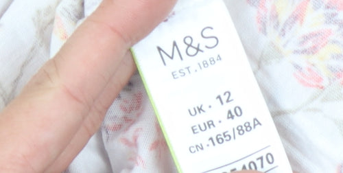 Marks and Spencer Women's Floral T-Shirt Size 12