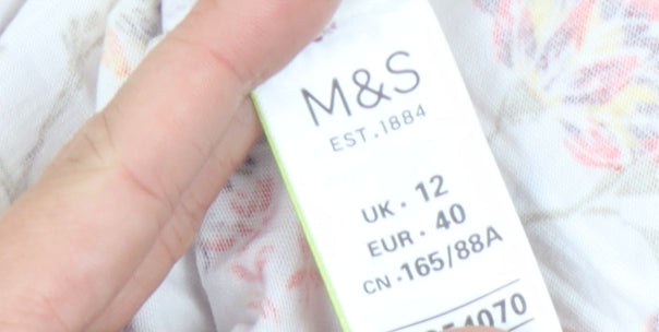 Marks and Spencer Women's Floral T-Shirt Size 12