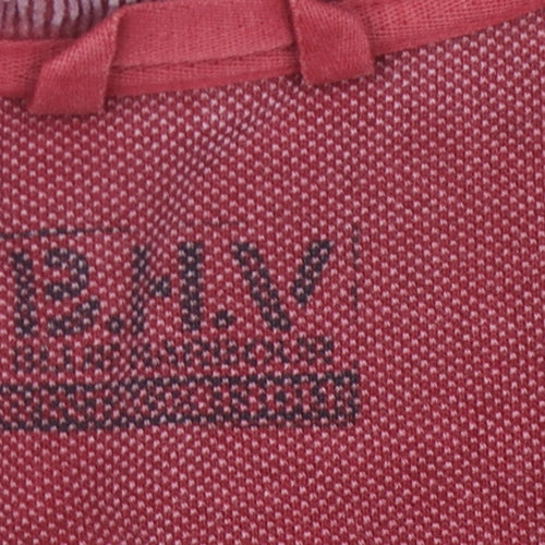 BHV Men's Red 1/4 Zip Sweatshirt Size S