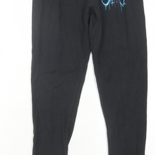 Firetrap Boys Black Pyjama Pants 12-13 Years Graphic Print