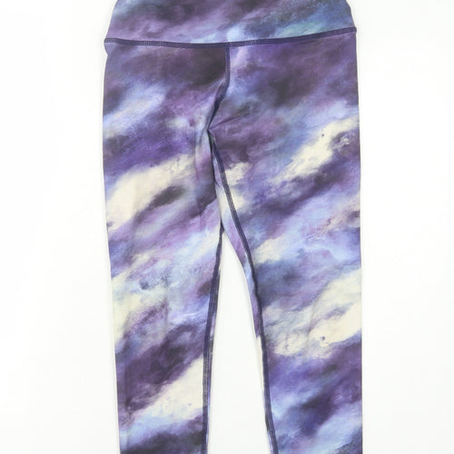 Evolution and Creation Women's Purple Tie Dye Leggings S