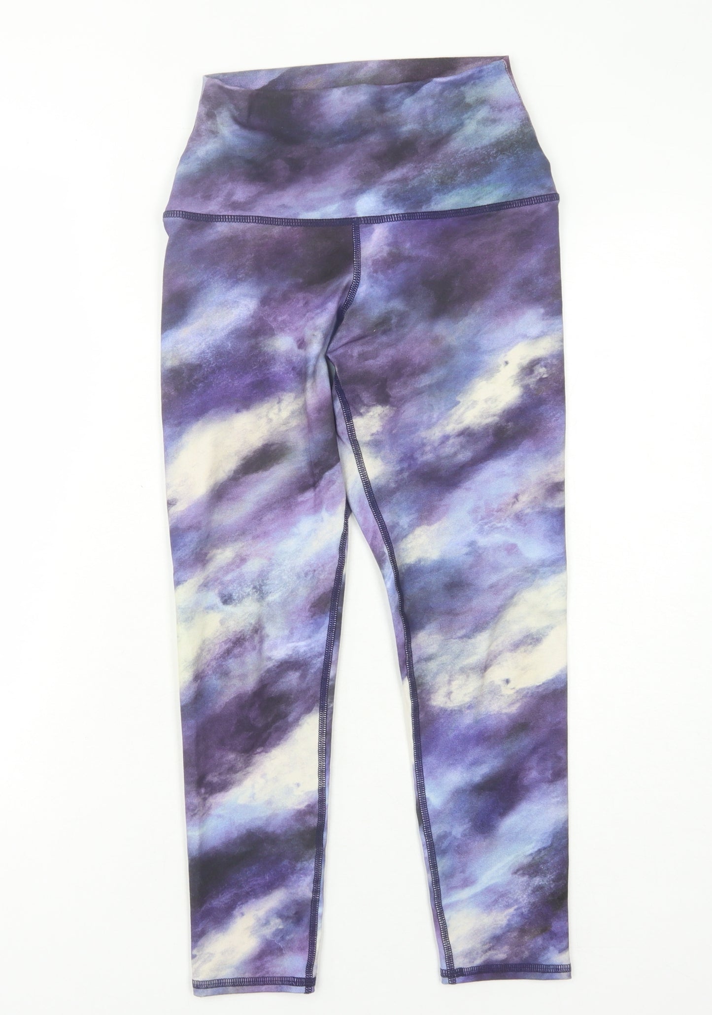 Evolution and Creation Women's Purple Tie Dye Leggings S