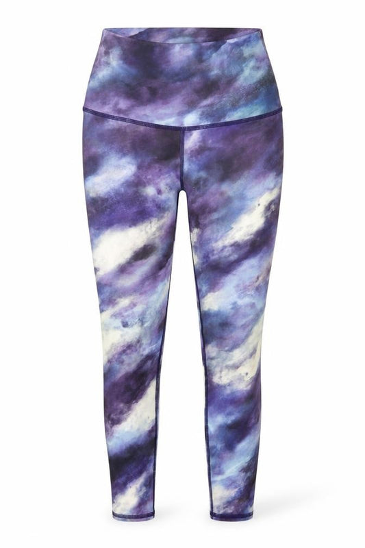Evolution and Creation Women's Purple Tie Dye Leggings S