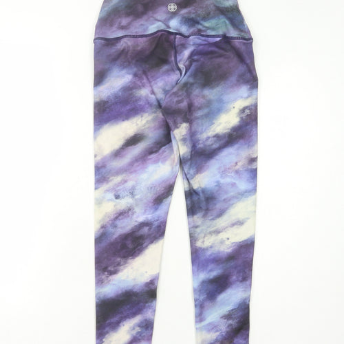 Evolution and Creation Women's Purple Tie Dye Leggings S