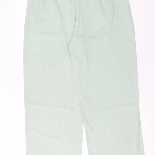 Luxara Paris Women's Green Straight Trousers S