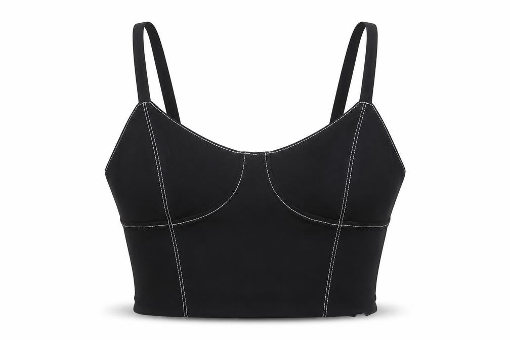 Bershka Women's Black Camisole Tank Top, Size S, Casual Style
