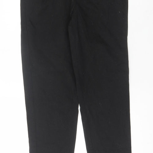 ASOS Women's Black Straight Trousers, Size 10