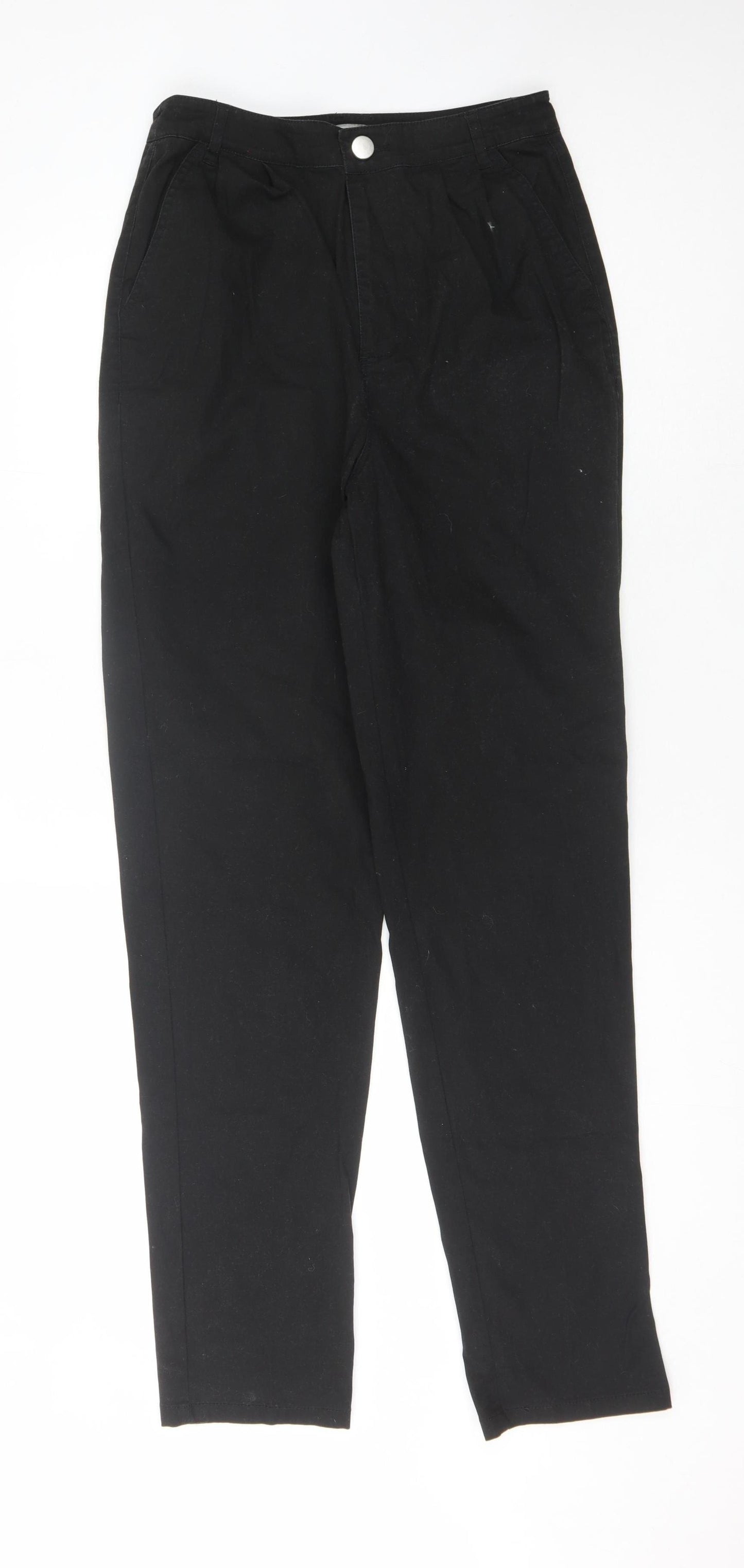 ASOS Women's Black Straight Trousers, Size 10