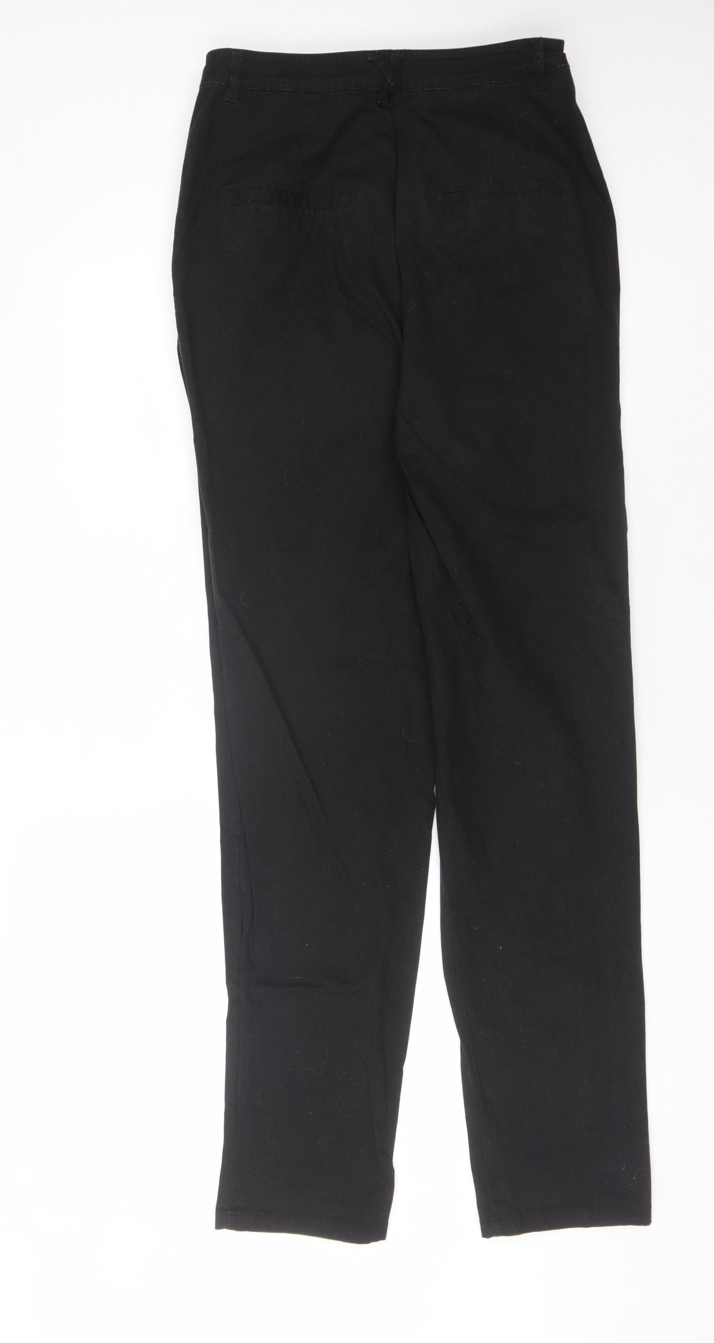 ASOS Women's Black Straight Trousers, Size 10