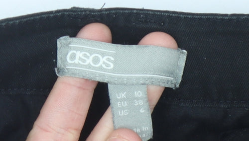 ASOS Women's Black Straight Trousers, Size 10