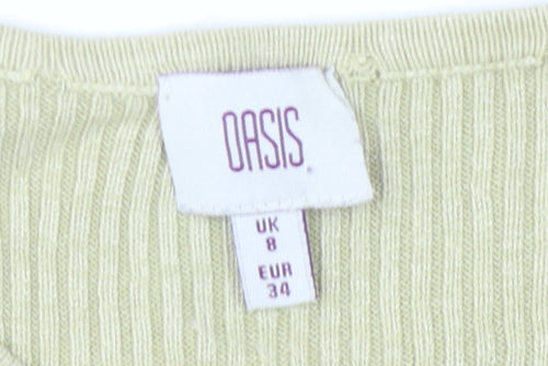 Oasis Women's Green Sleeveless Tank Top Size 8