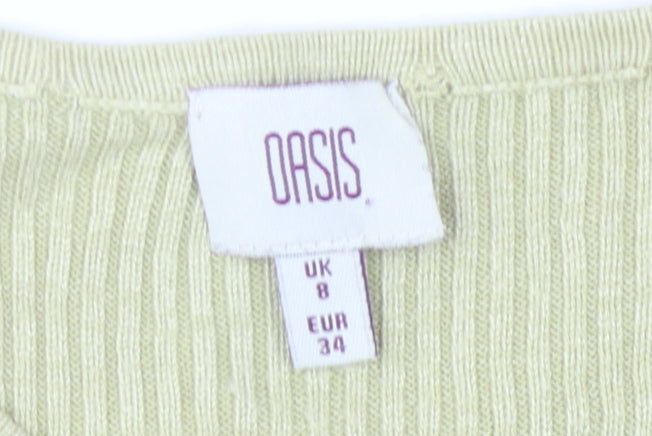 Oasis Women's Green Sleeveless Tank Top Size 8