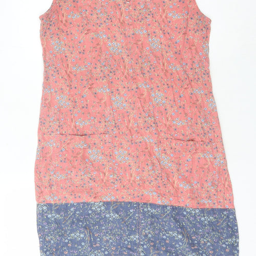 Next Women's Multicoloured Floral V-Neck Dress Size 10