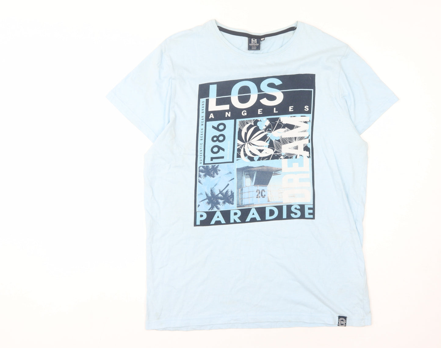Maison Blaggio Men's Blue XL Graphic T-Shirt