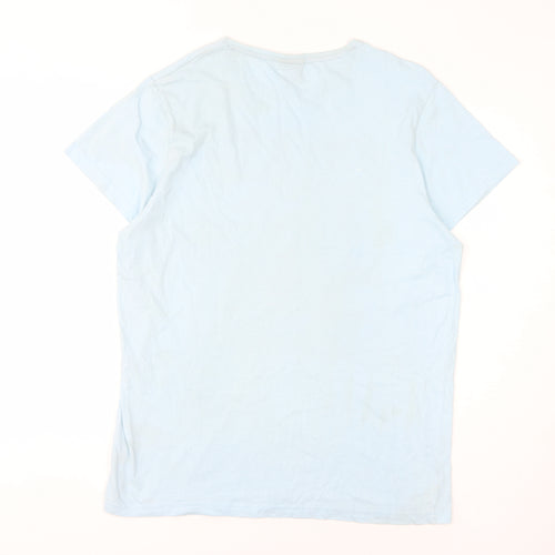 Maison Blaggio Men's Blue XL Graphic T-Shirt