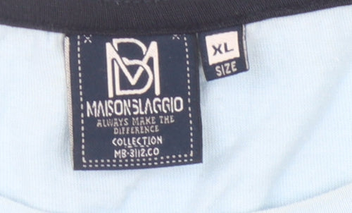 Maison Blaggio Men's Blue XL Graphic T-Shirt
