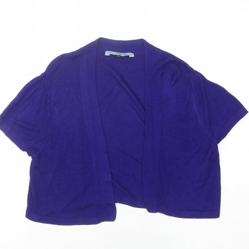 Debenhams Womens Purple Open Front Cardigan Size 18