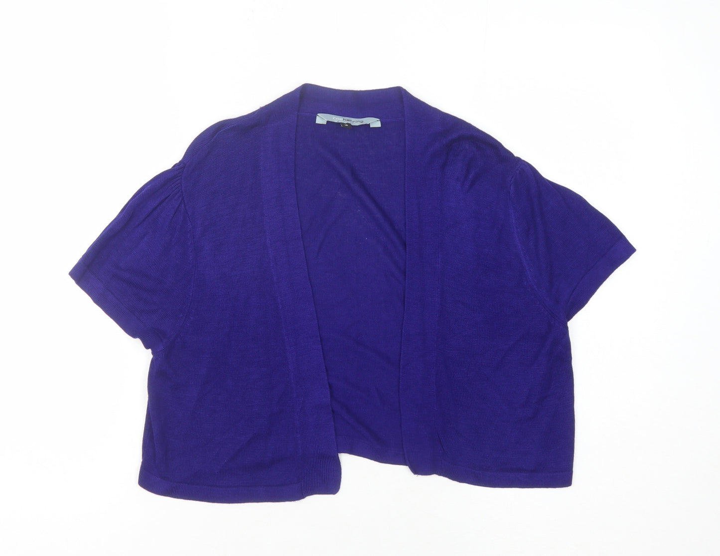 Debenhams Womens Purple Open Front Cardigan Size 18