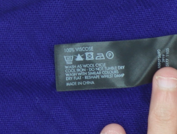 Debenhams Womens Purple Open Front Cardigan Size 18