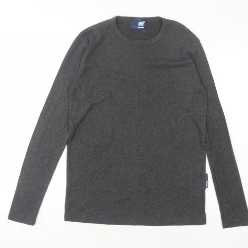 Work Bear Men's Grey Long Sleeve T-Shirt - Size L