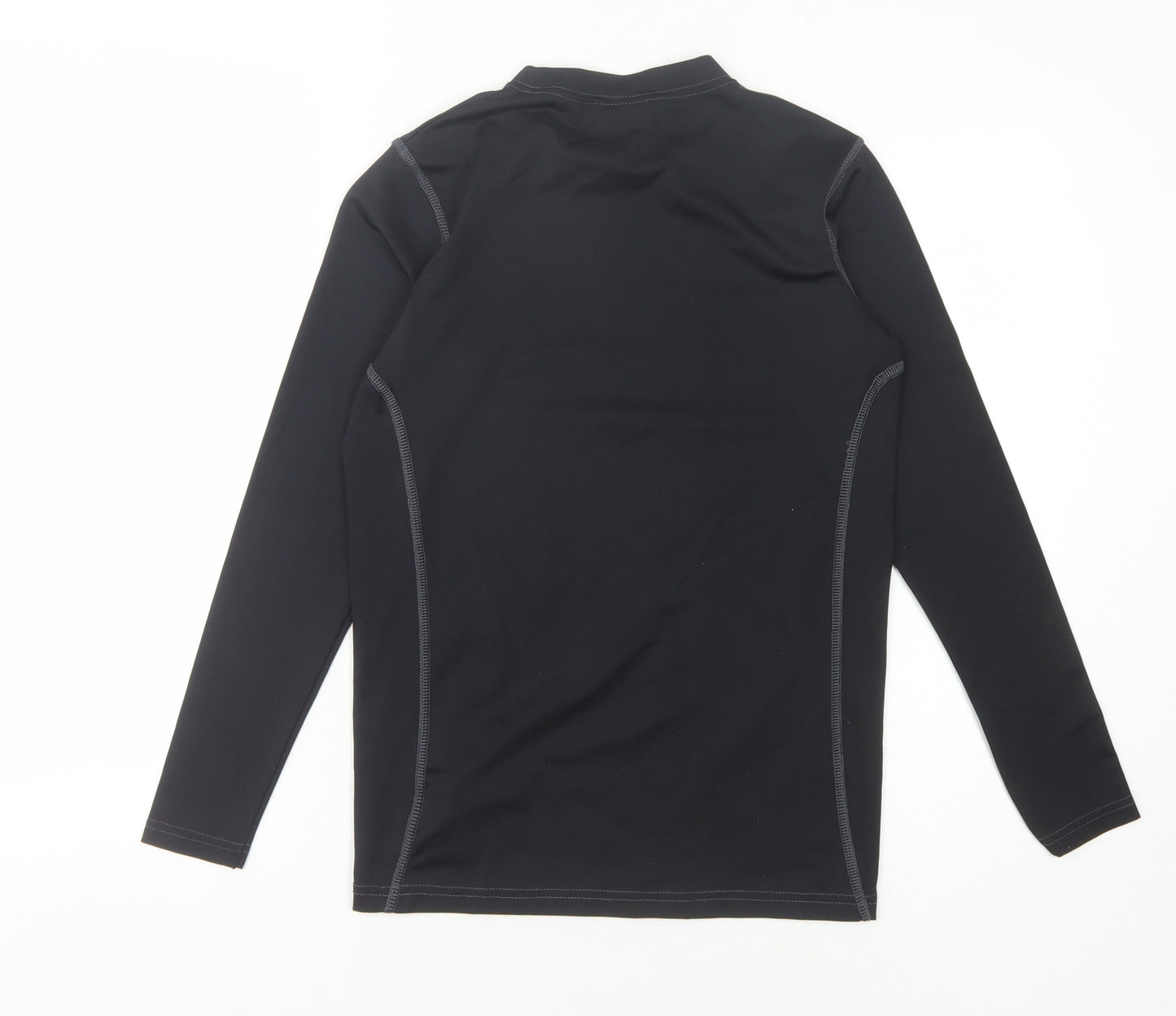 David Luke Boys Black Long Sleeve Basic Top - Size M