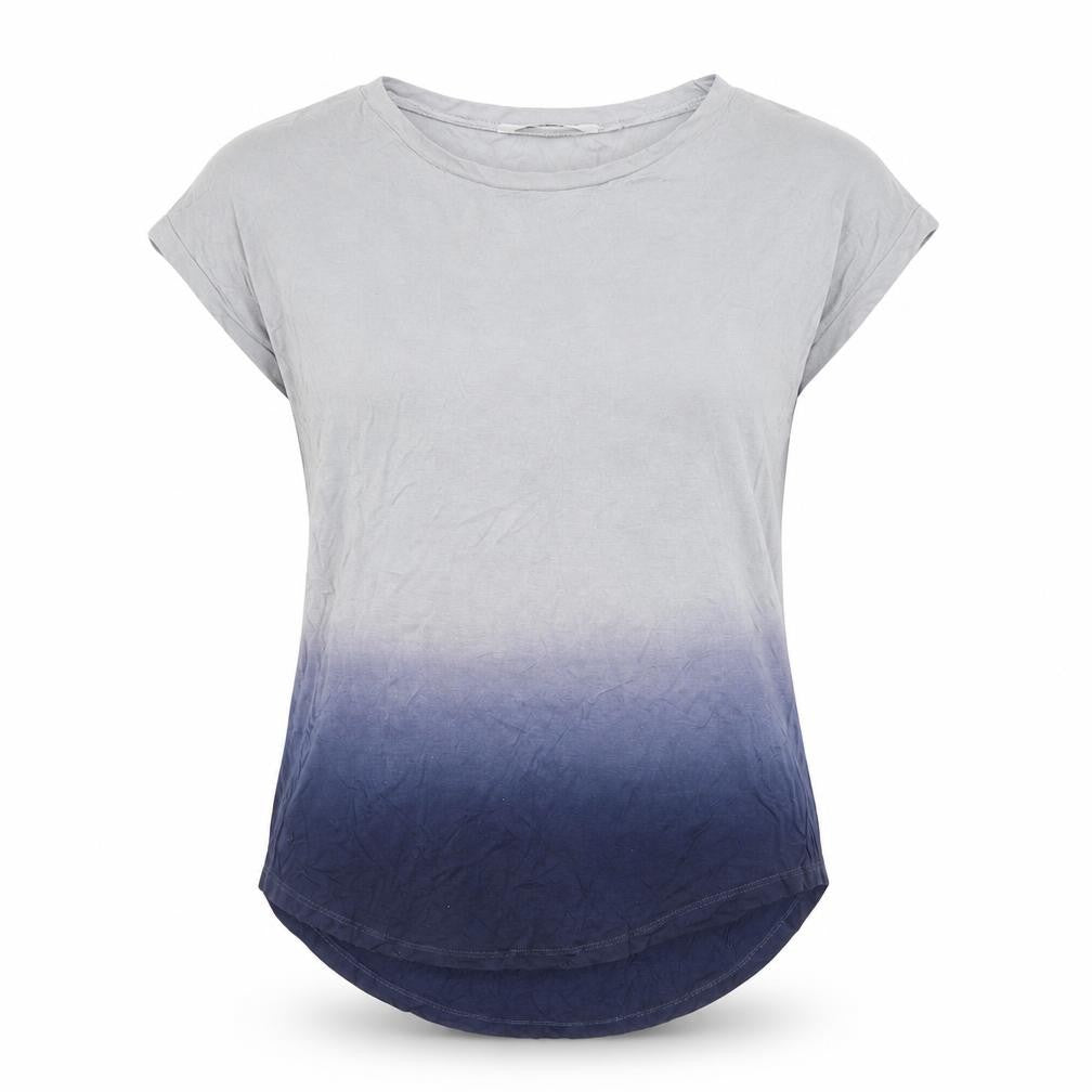 Front view of New Look Women's Grey Basic T-Shirt, size 8, Viscose