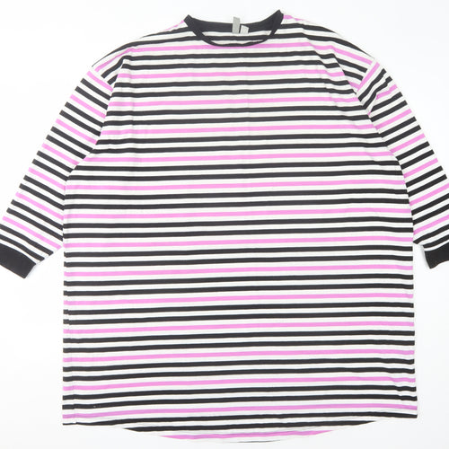 ASOS Women's Striped Ringer T-Shirt, Multicoloured, Size 14