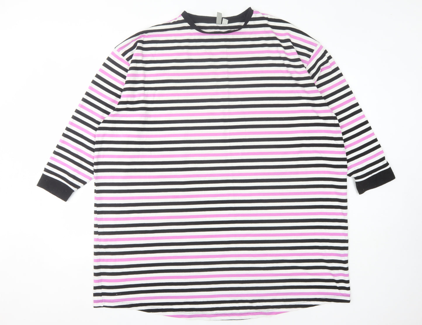 ASOS Women's Striped Ringer T-Shirt, Multicoloured, Size 14