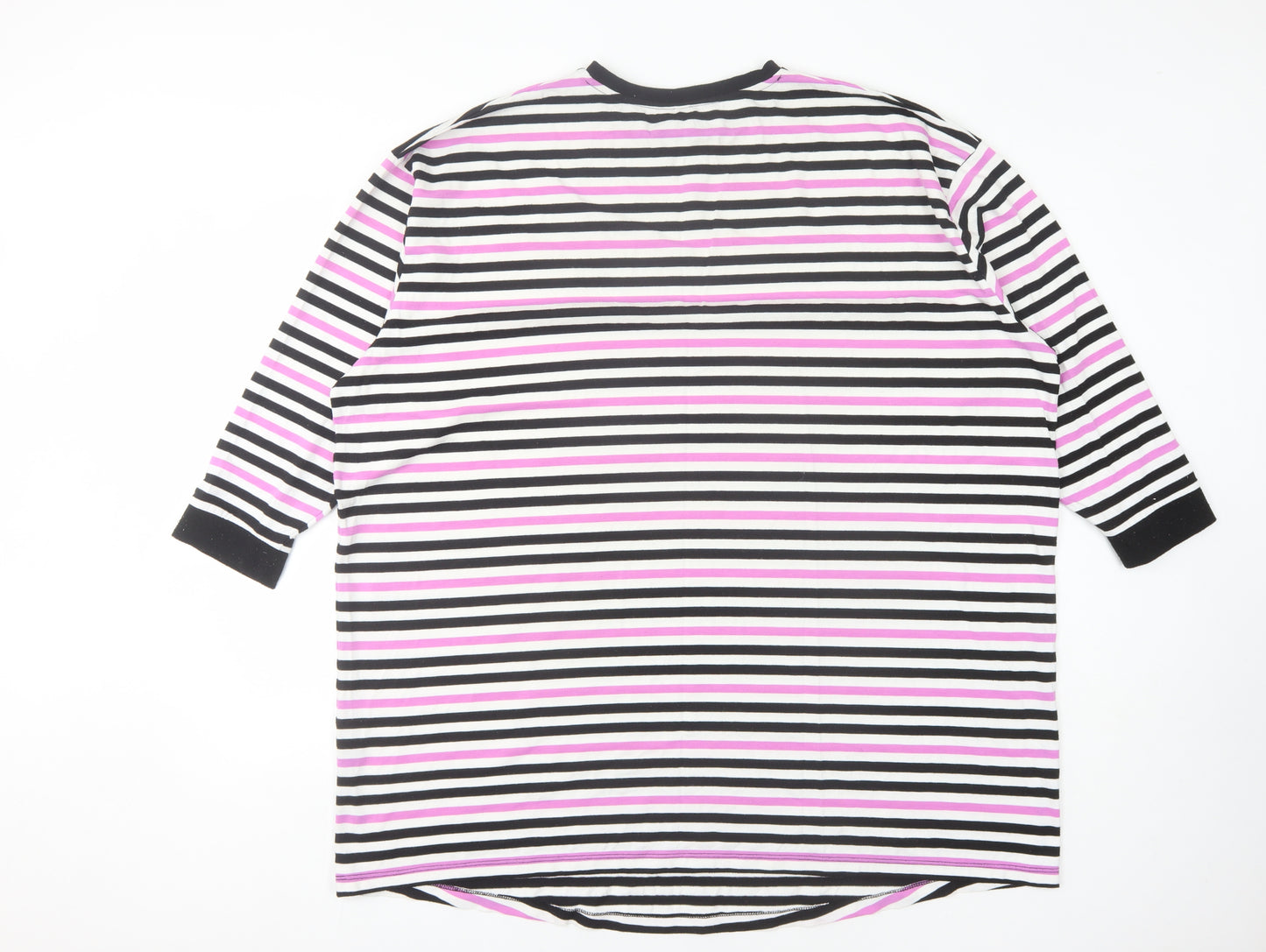 ASOS Women's Striped Ringer T-Shirt, Multicoloured, Size 14