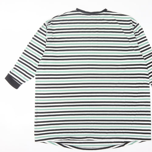 ASOS Women's Multicoloured Striped T-Shirt Size 14
