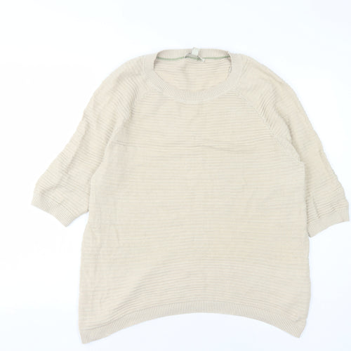 Esprit Women's Beige Pullover Jumper, Size S, Casual Knit