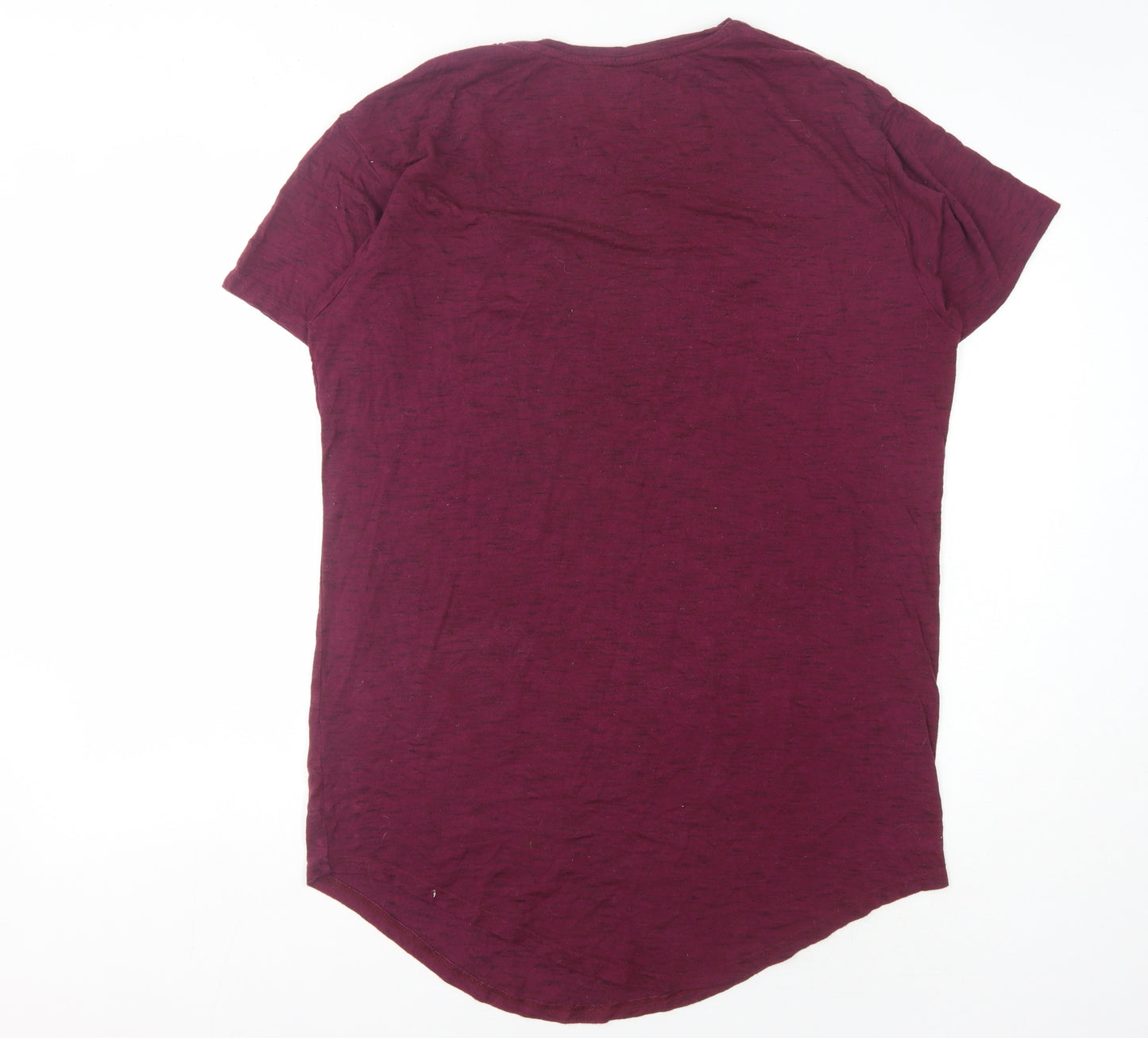 SikSilk Men's Purple Crew Neck Short Sleeve T-Shirt M