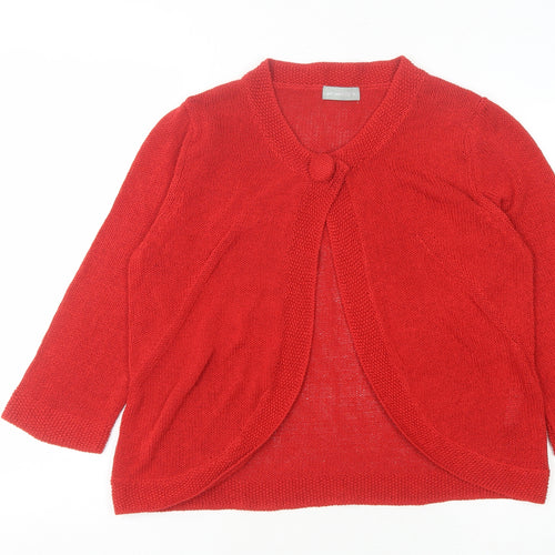 Marks and Spencer Women's Red Cardigan Size 16