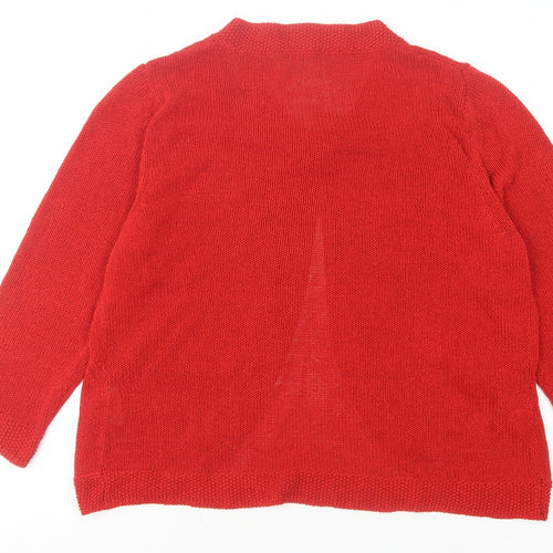 Marks and Spencer Women's Red Cardigan Size 16