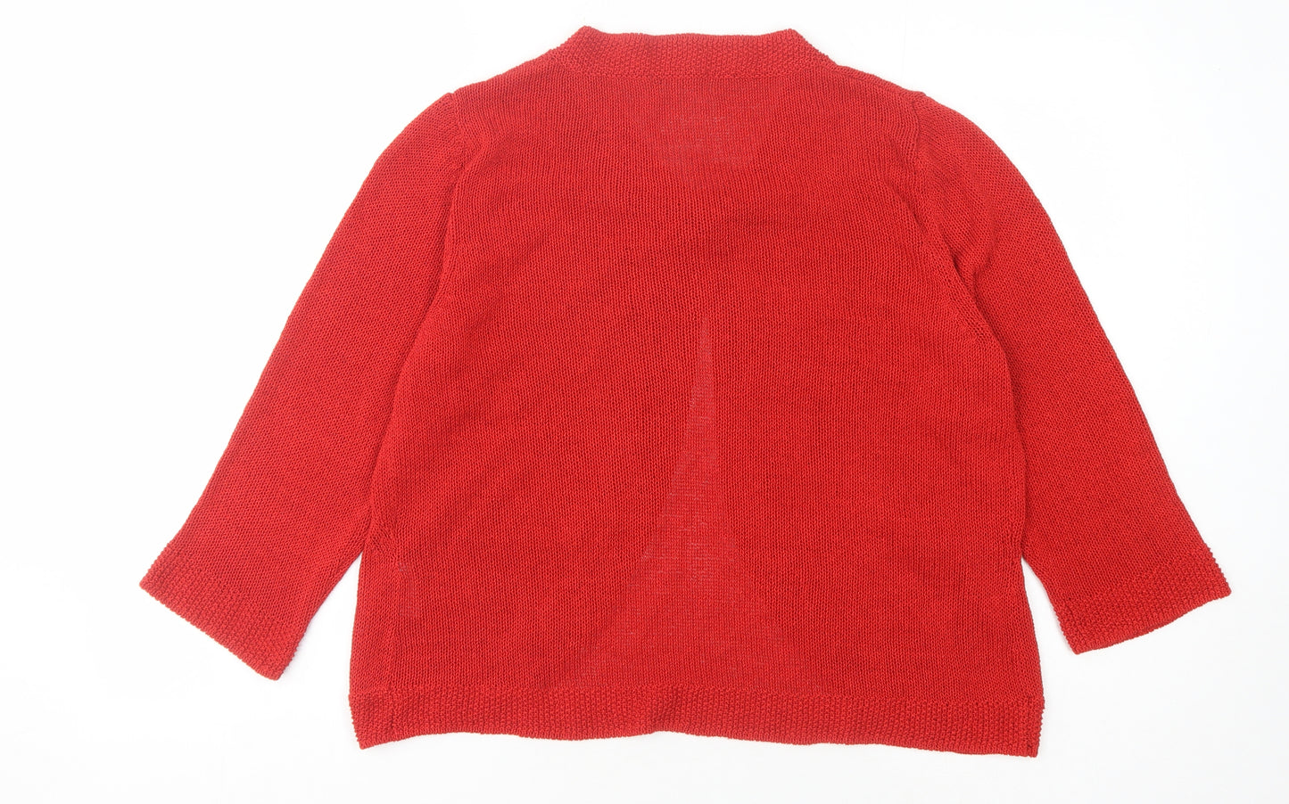 Marks and Spencer Women's Red Cardigan Size 16
