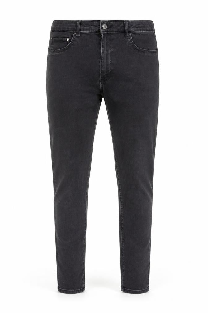 Front view of H&M Men's Black Skinny Jeans, size 32
