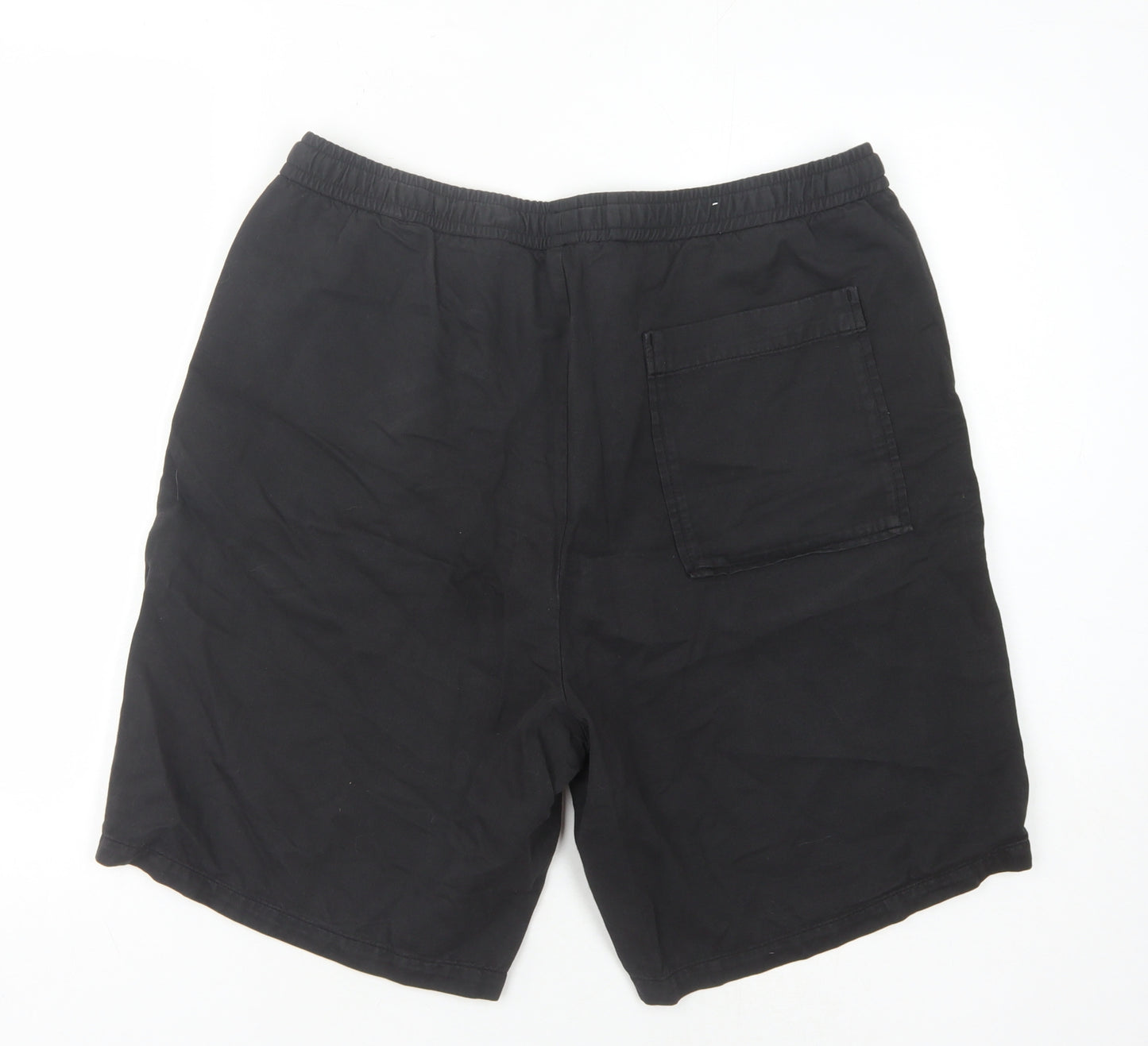 Zara Men's Black XL Casual Shorts with Elastic Waist