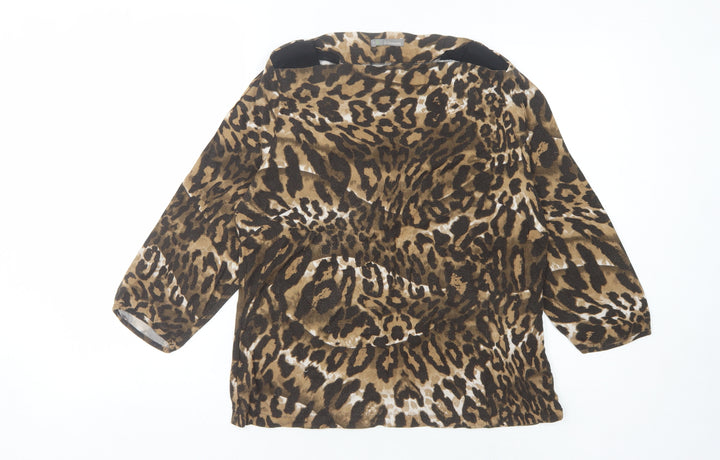 Marks and Spencer Women's Leopard Print Blouse UK 12