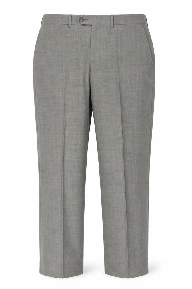 Front view of Marks & Spencer Men's Grey Dress Pants L 34in