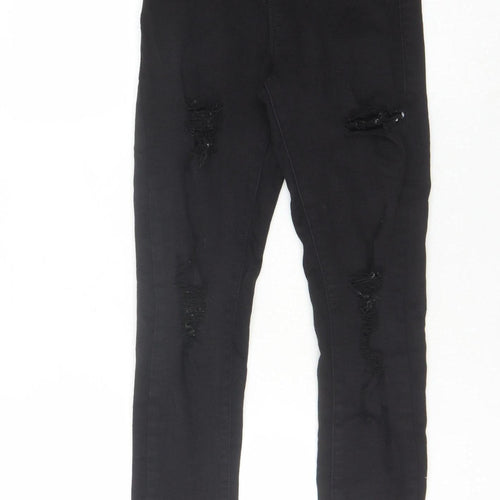 PrettyLittleThing Women's Black Skinny Jeans - Size 6