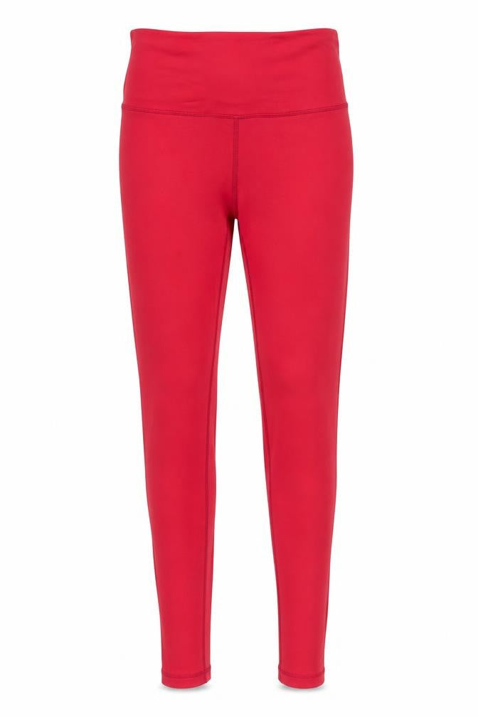 Queenie Ke Women's Red Athletic Leggings Size S - Yoga Ready