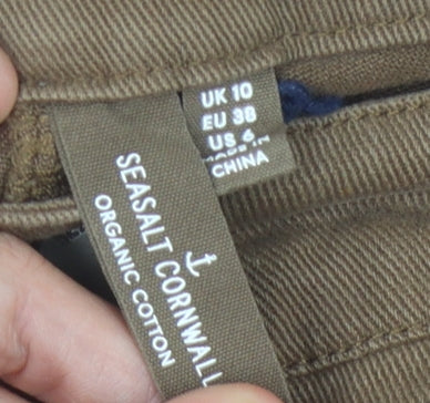 Seasalt Cornwall Brown Straight Jeans Size 10 Women