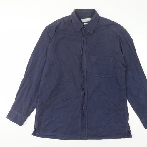 Marks and Spencer Blue Men's M Long Sleeve Shirt