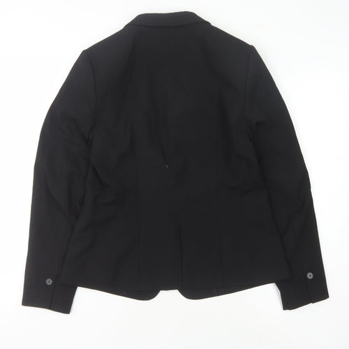 H&M Black Women's Blazer, Size 12, Regular Fit