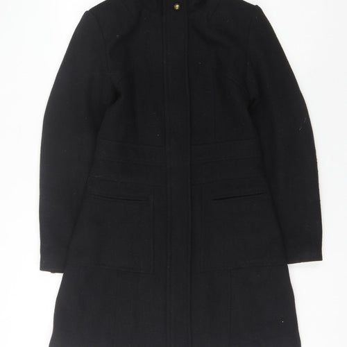 Miss Real Women's Black Military Style Wool Coat 10