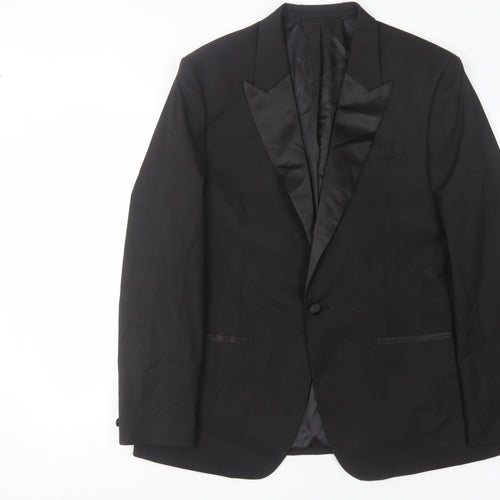 River Island Men's Black Suit Jacket 46R