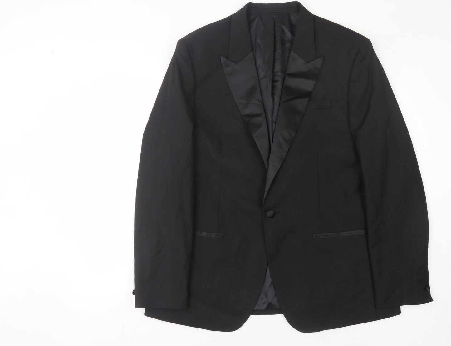 River Island Men's Black Suit Jacket 46R