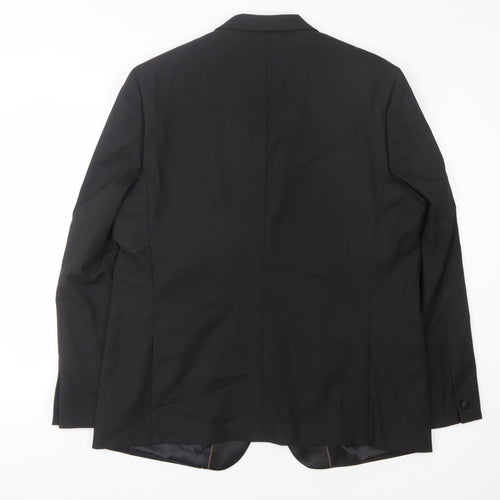 River Island Men's Black Suit Jacket 46R