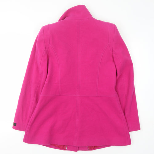 Marks and Spencer Women's Pink Wool Mid-Length Coat