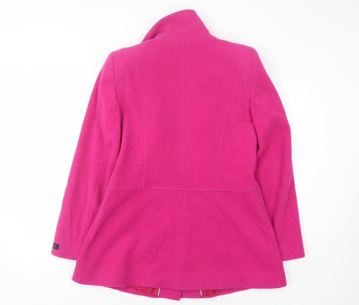 Marks and Spencer Women's Pink Wool Mid-Length Coat
